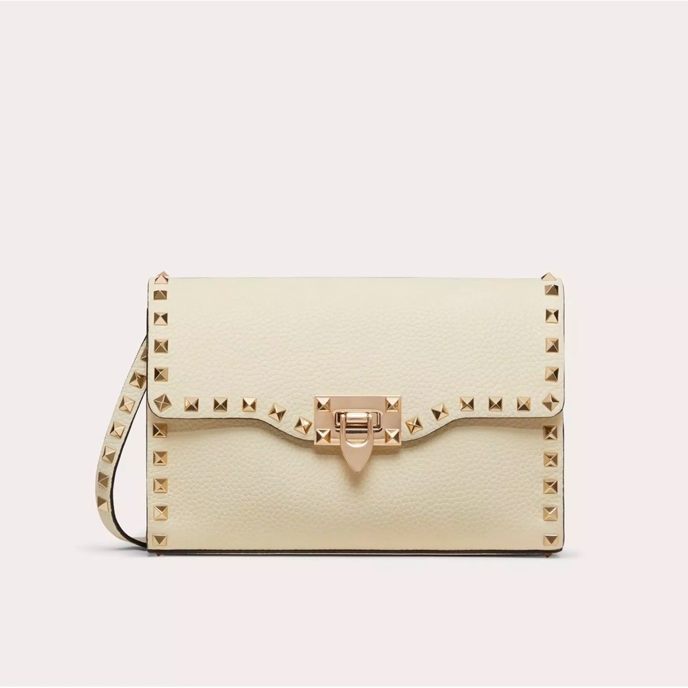 Valentino Small Rockstud Grainy Calfskin Crossbody Bag
